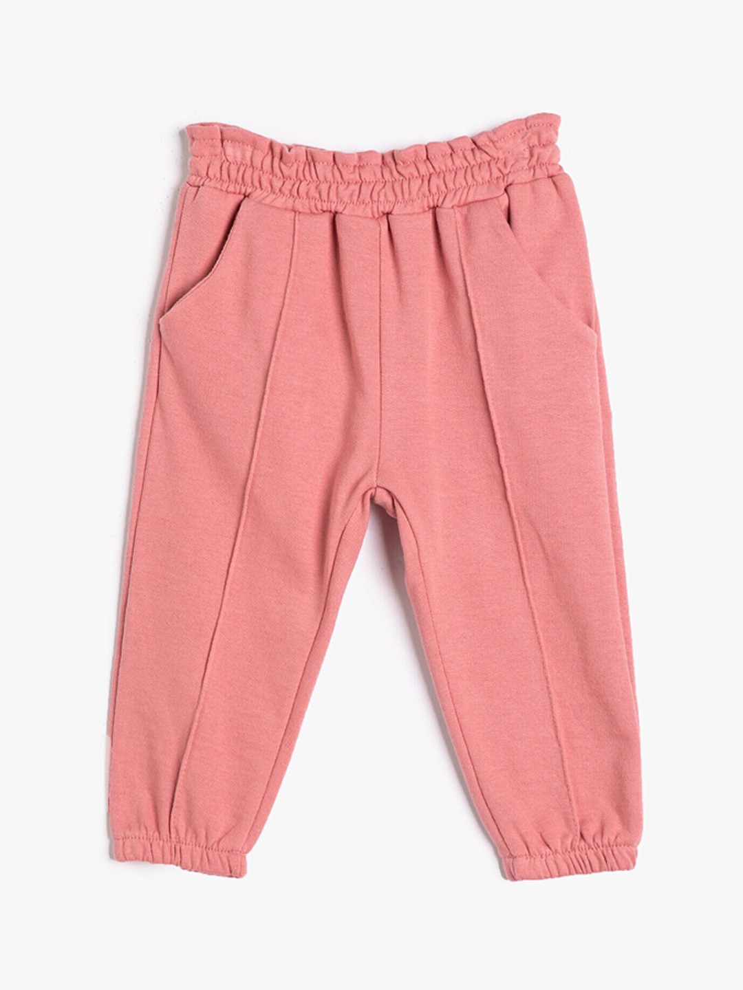 

Koton Infants Regular Fit Mid Rise Pure Cotton Joggers, Pink