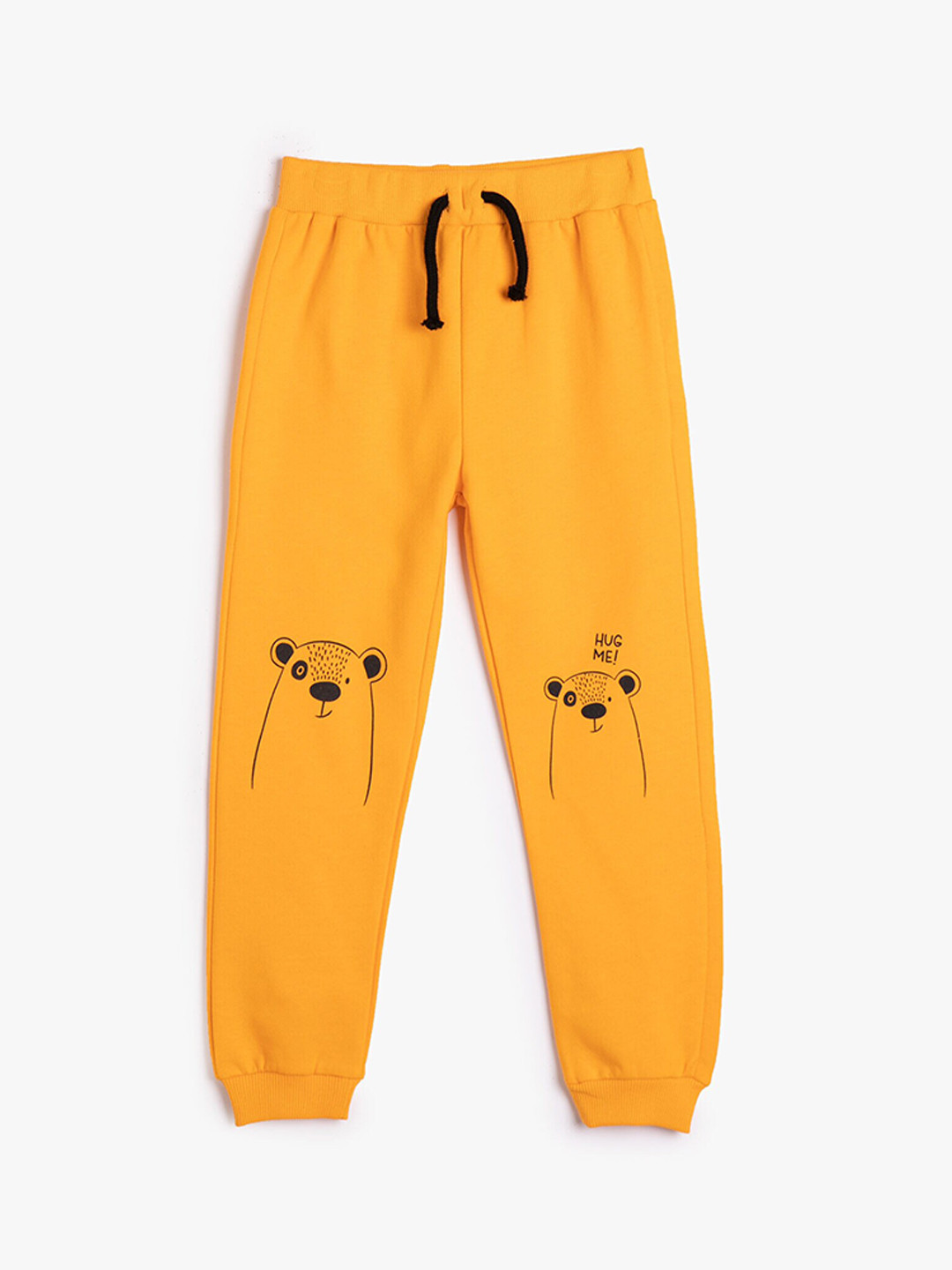 

Koton Boys Conversational Printed Cotton Mid Rise Joggers, Yellow