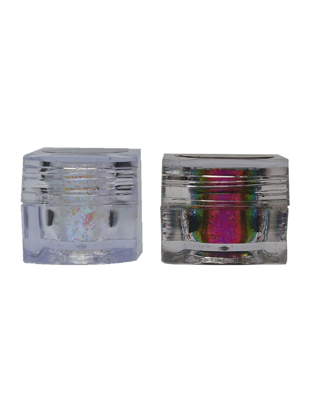 

Veoni BELLE Set of 2 Multichrome Glitter Flakes Eyeshadow 5g Each - Chameleon & Snowhite, Metallic