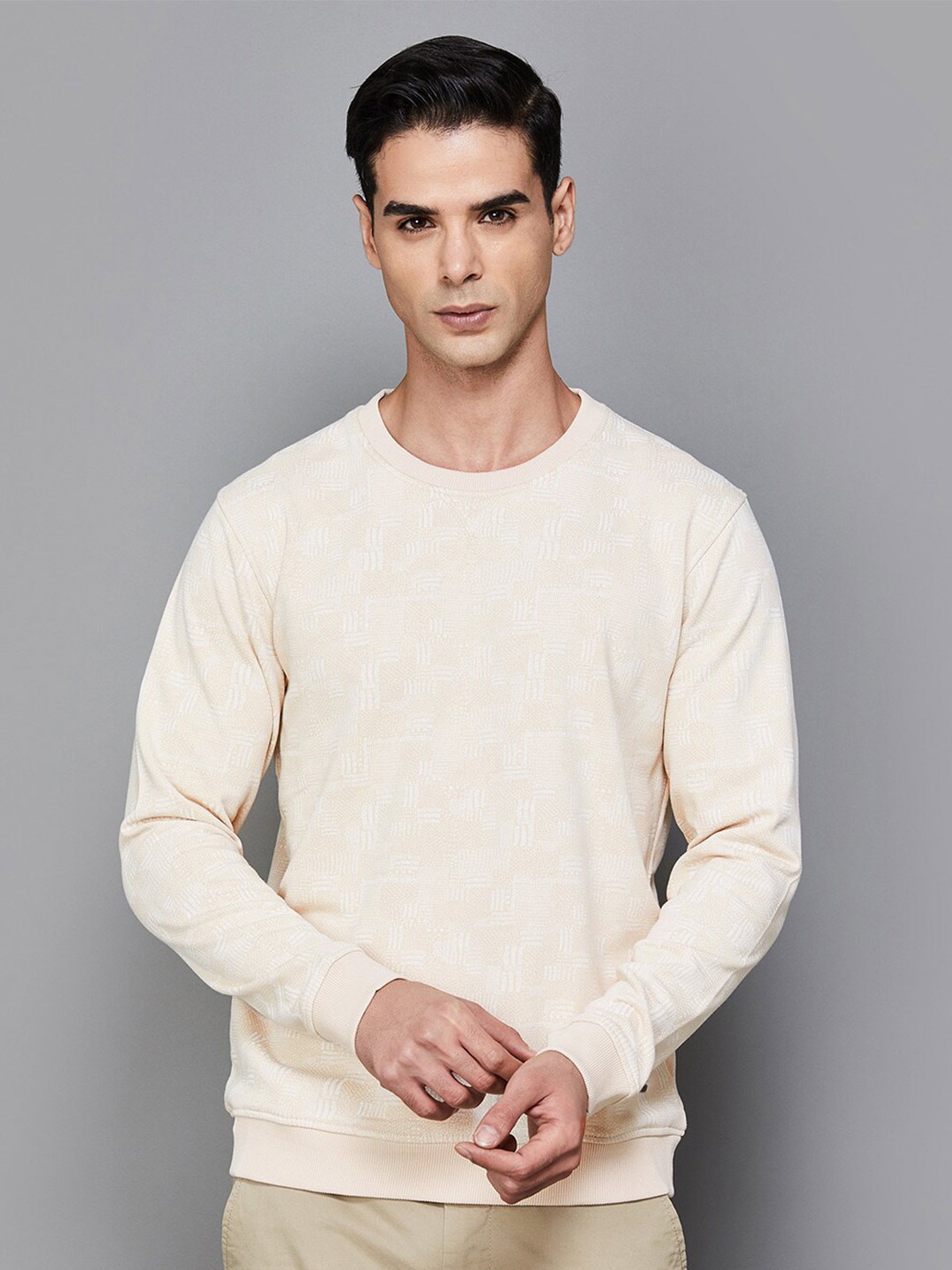 

CODE by Lifestyle Men Beige Sweatshirt