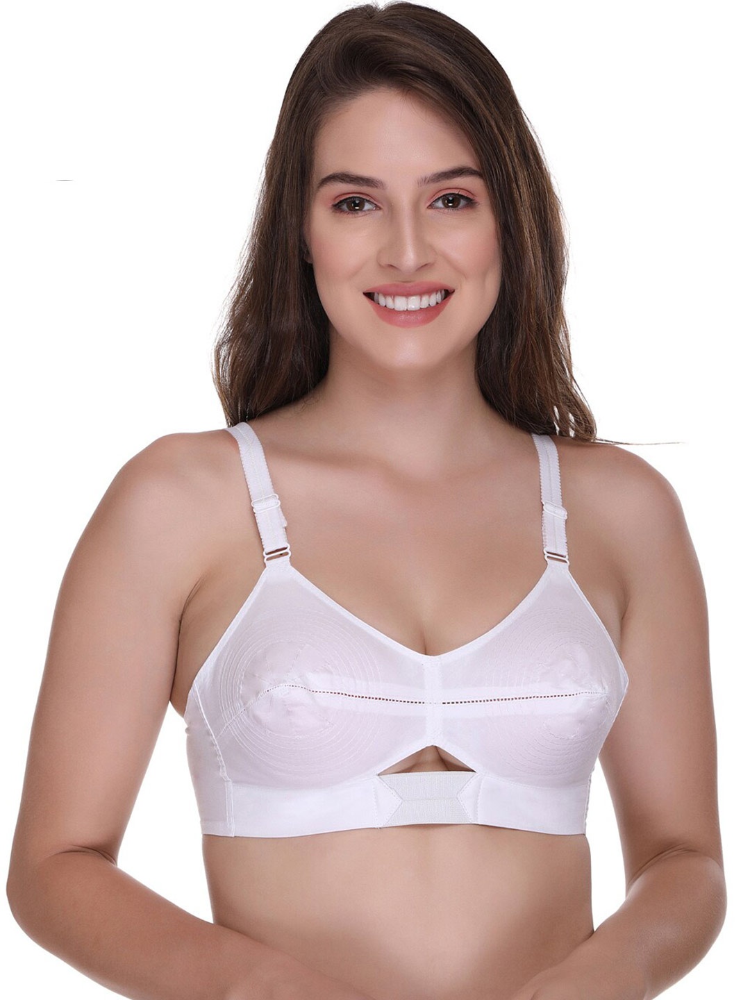 

SONA Full Coverage Cotton Bra All Day Comfort, White