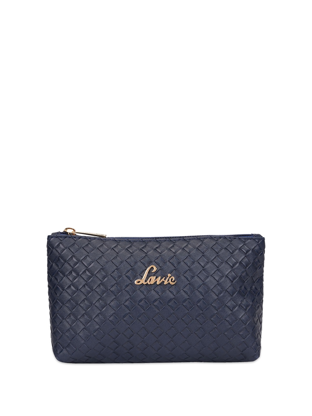 

Lavie Women textured Travel Pouch, Navy blue