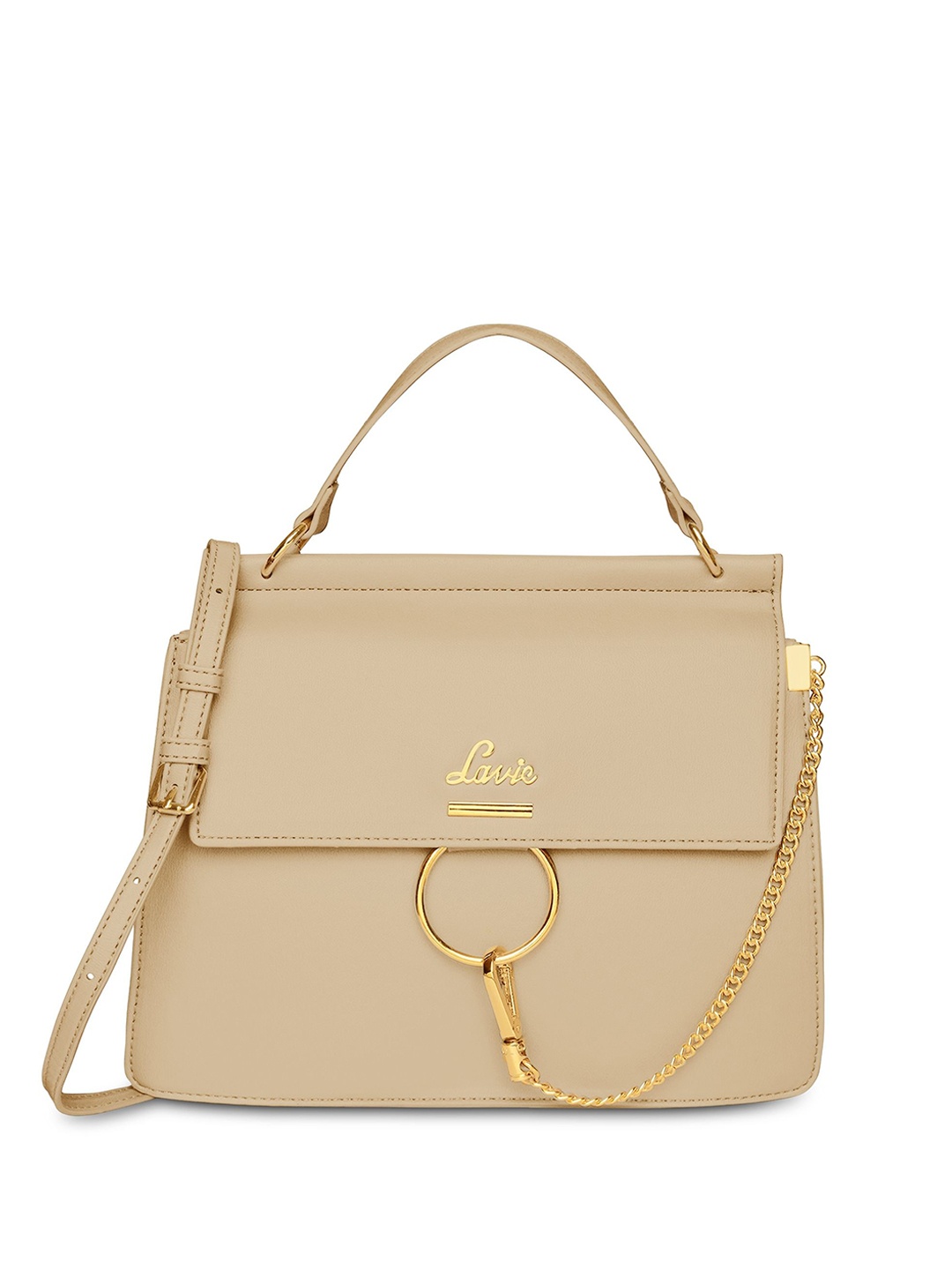 

Lavie Structured Satchel Bag, Beige