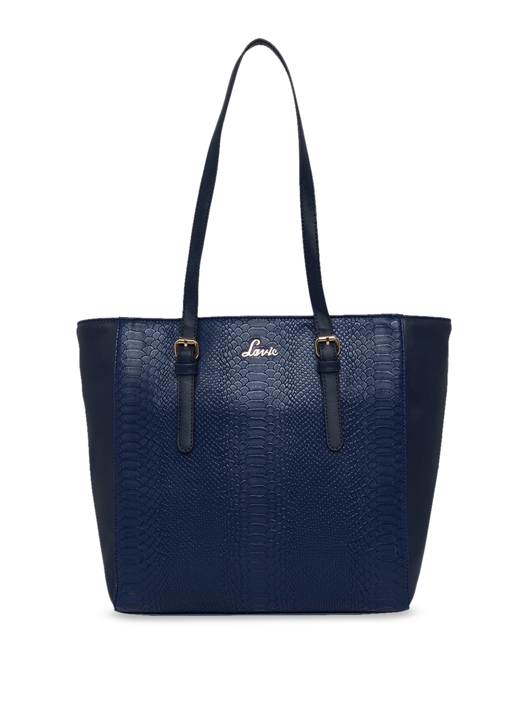 

Lavie Textured Structured Shoulder Bag, Navy blue