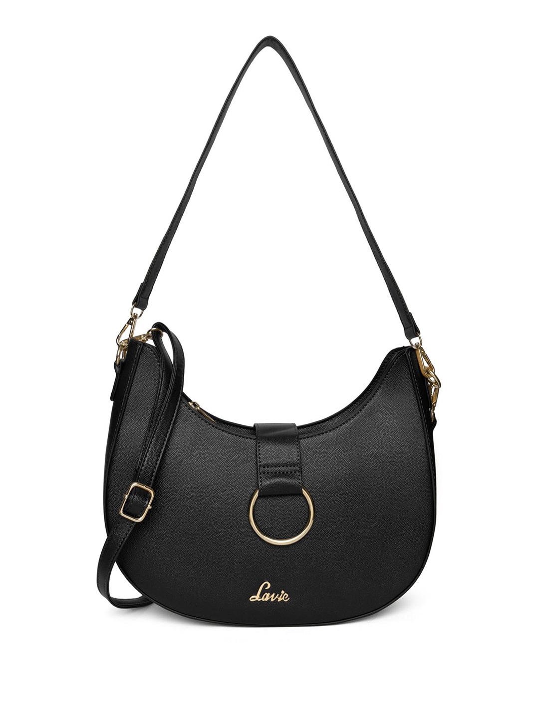 

Lavie Structured Hobo Bag, Black