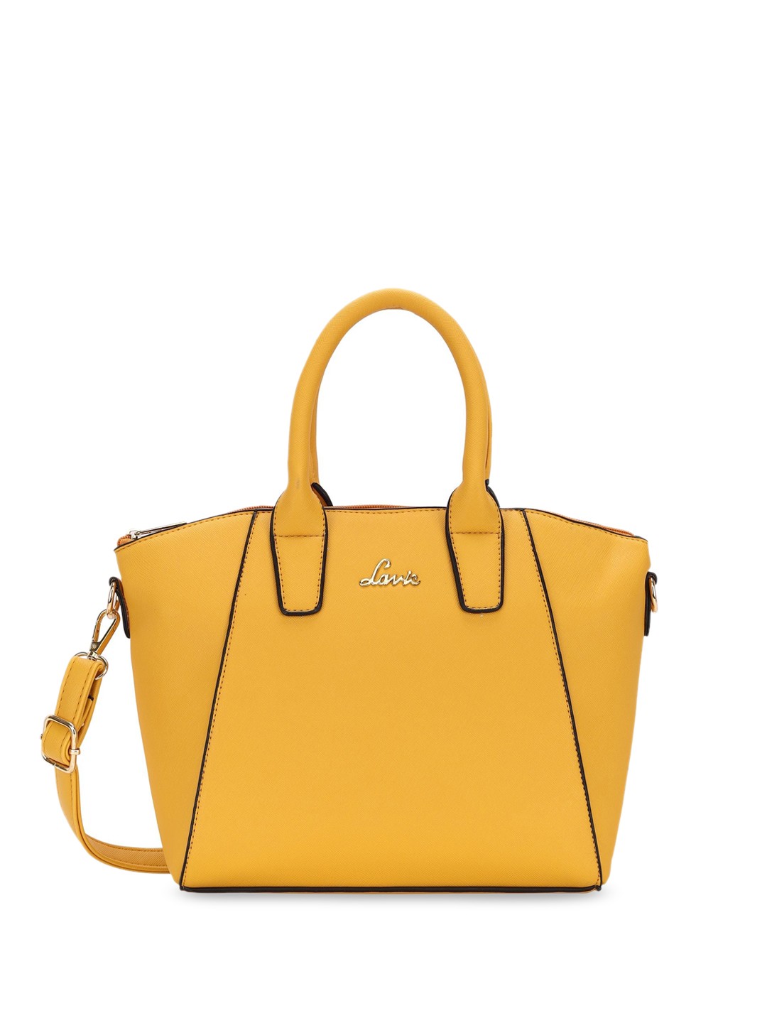 

Lavie Structured Handheld Bag with Detachable Sling Strap, Yellow
