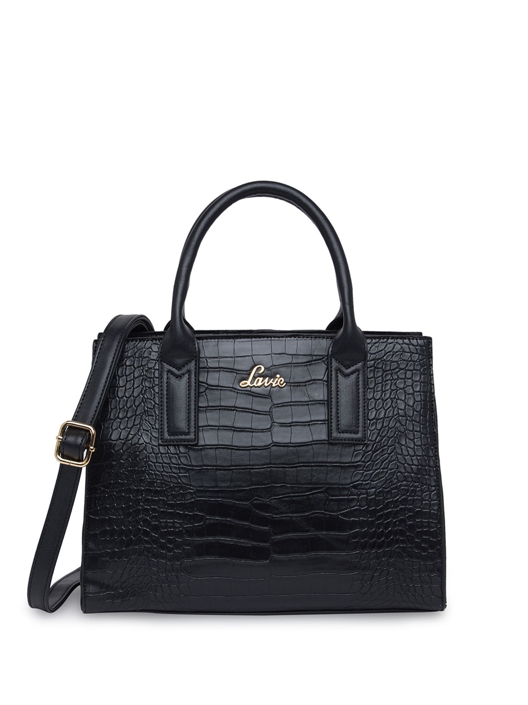 

Lavie Textured Structured Handheld Bag, Black