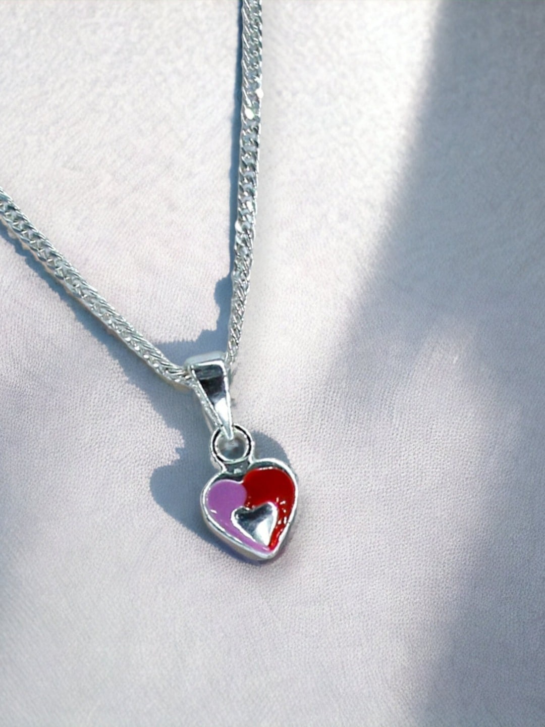 

Taraash Girls 925 Sterling Silver Heart Pendant With Chain