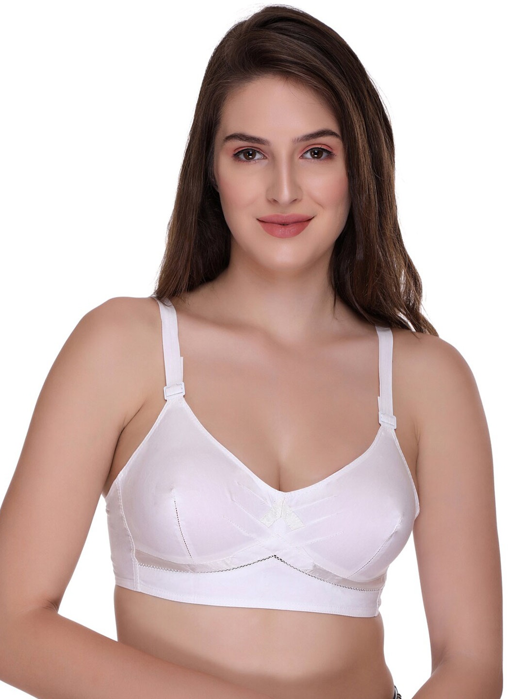 

SONA Full Coverage Cotton Bra All Day Comfort, White