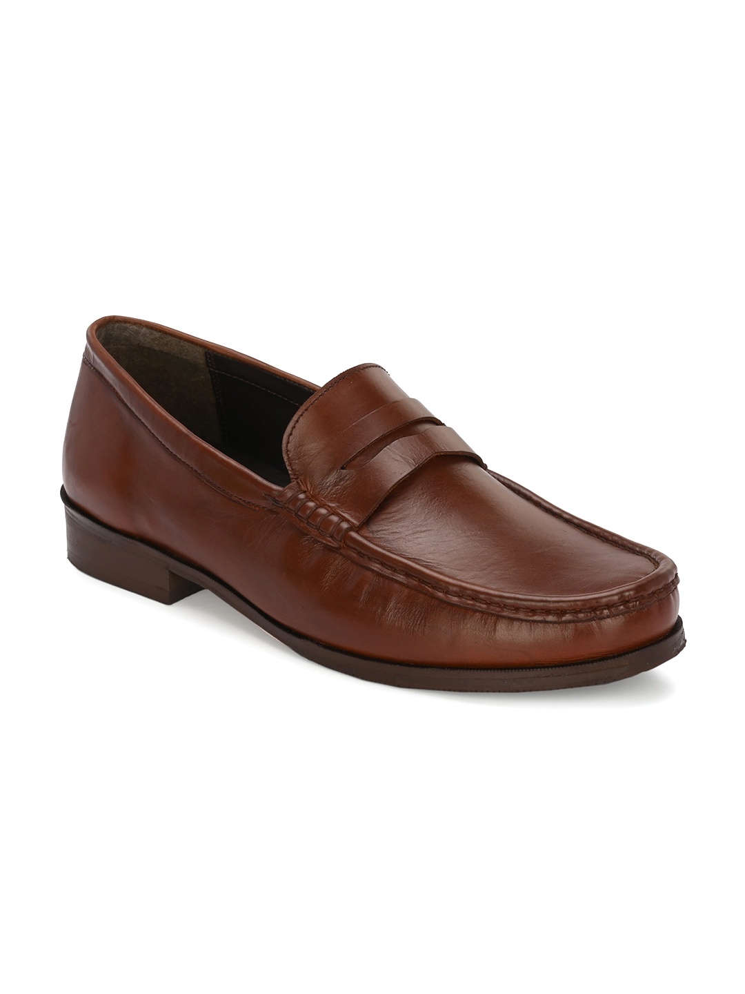 

CARLO ROMANO Men Lightweight Leather Comfort Insole Penny Loafers, Tan