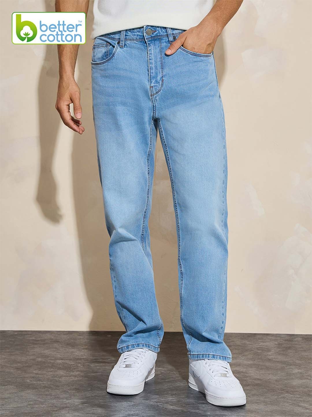 

Styli Men Relaxed Fit Stretchable Denim Jeans, Blue