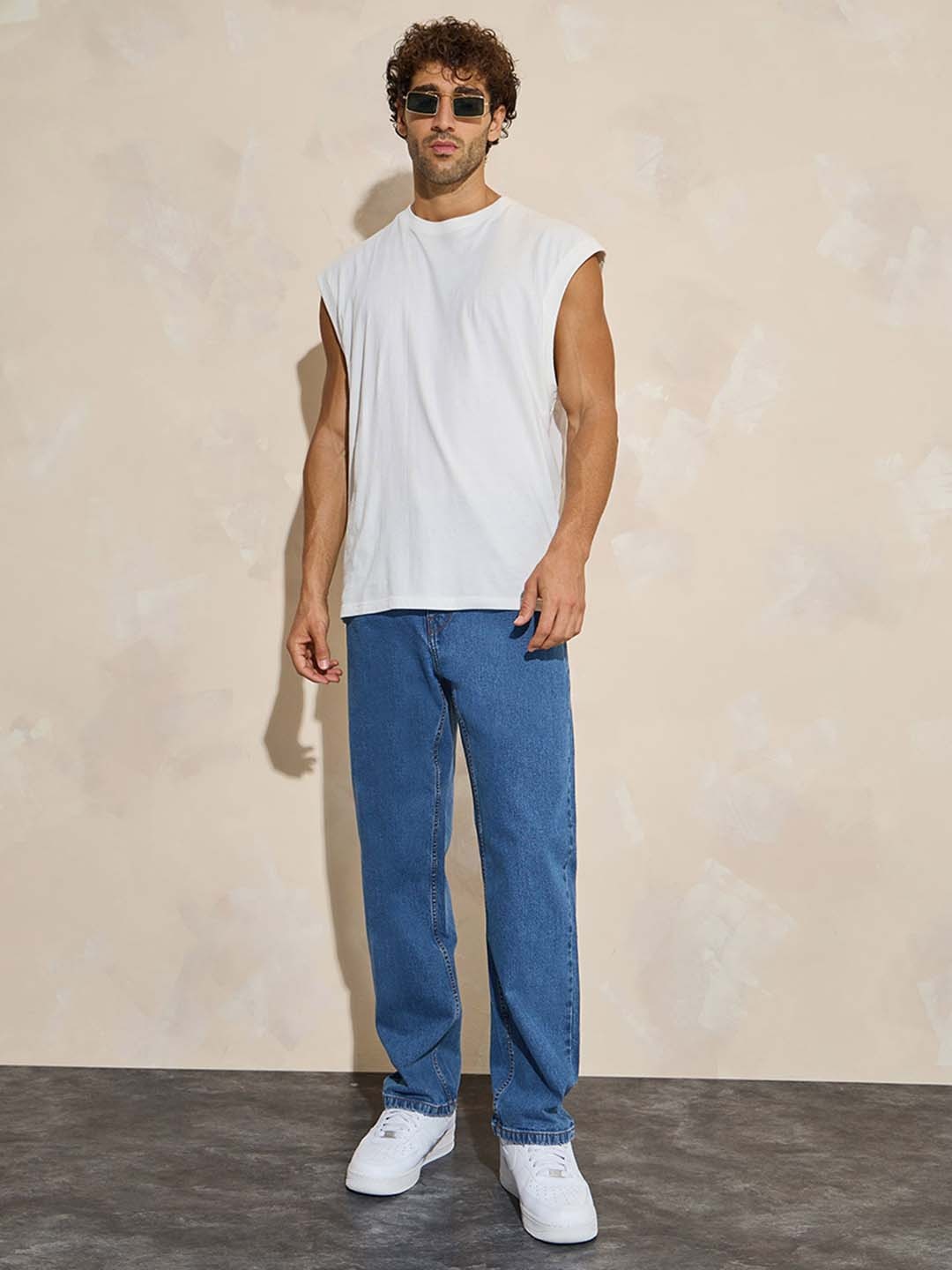 

Styli Men Relaxed Fit Stretchable Denim Jeans, Blue