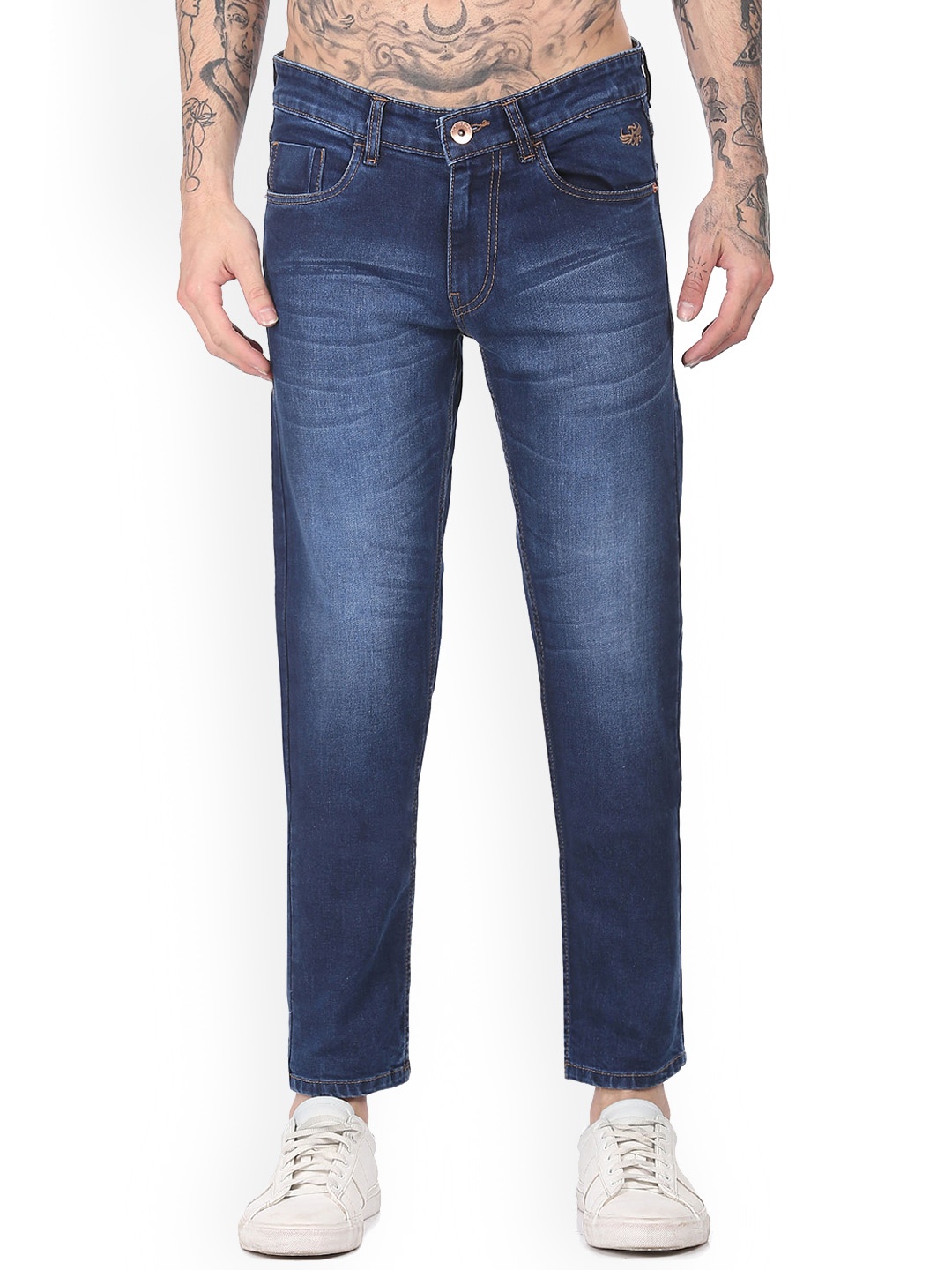

Flying Machine Men Skinny Fit Clean Look Light Fade Stretchable Jeans, Blue