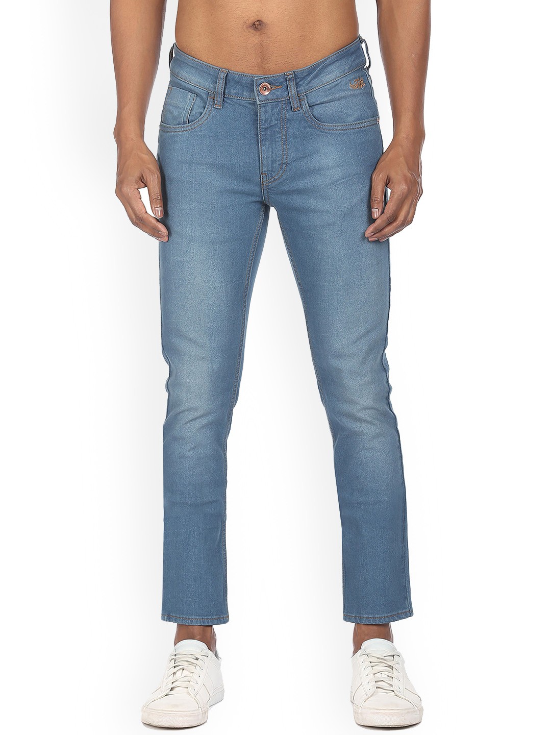 

Flying Machine Men Skinny Fit Light Fade Clean Look Stretchable Jeans, Blue