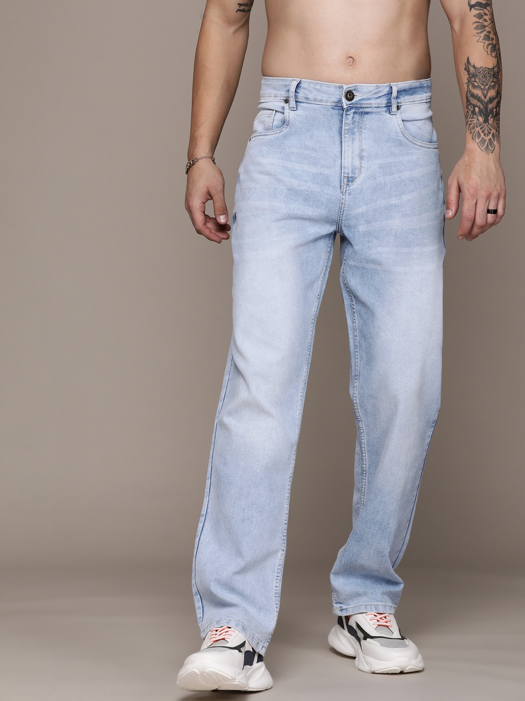 

Roadster Men Light Fade Stretchable Jeans, Blue
