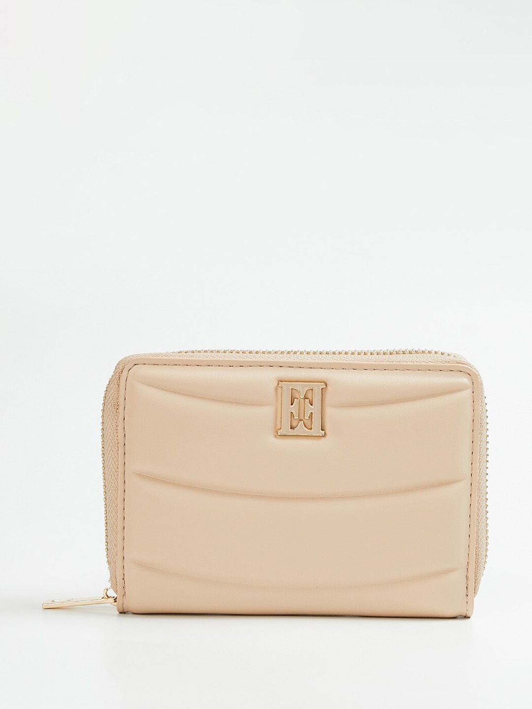 

ELLE Women Zip Around Wallet, Beige