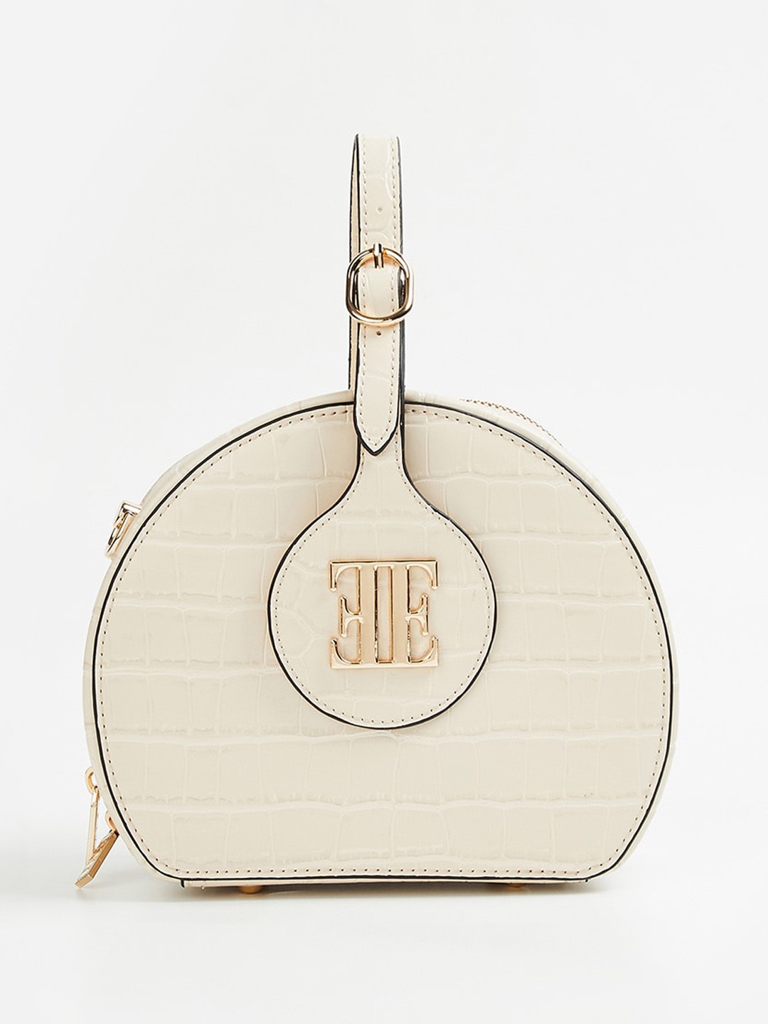 

ELLE Textured Shopper Sling Bag, Beige