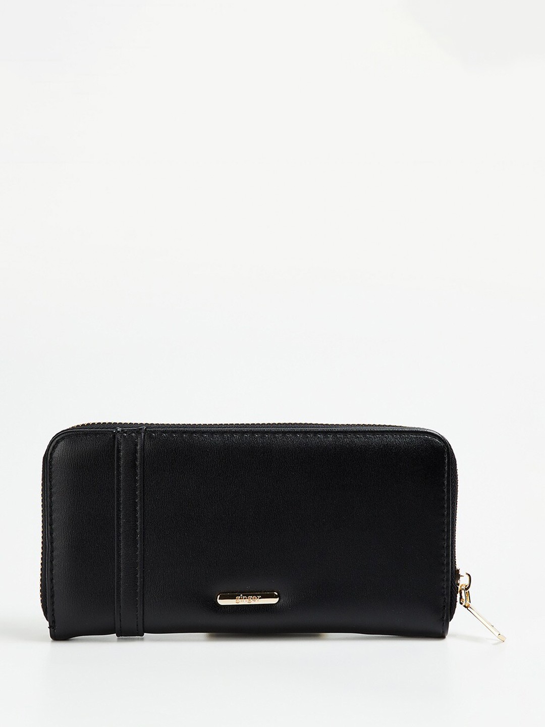 

Ginger by Lifestyle Women Zip Around Wallet, Black