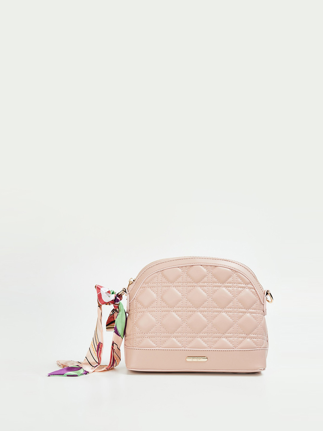 

Ginger by Lifestyle Textured Structured Sling Bag, Pink