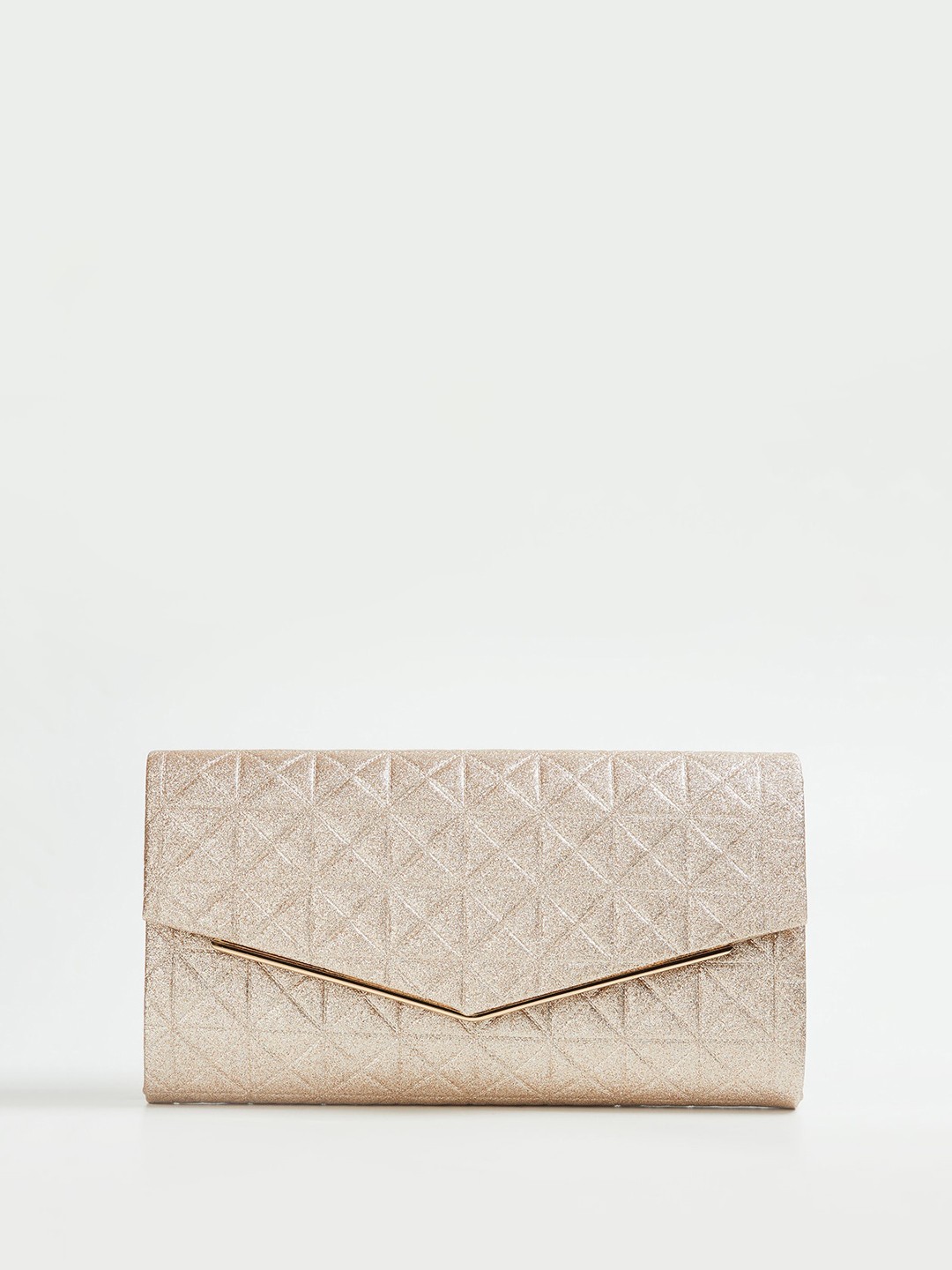

CODE by Lifestyle Quilted Structured Sling Bag, Gold