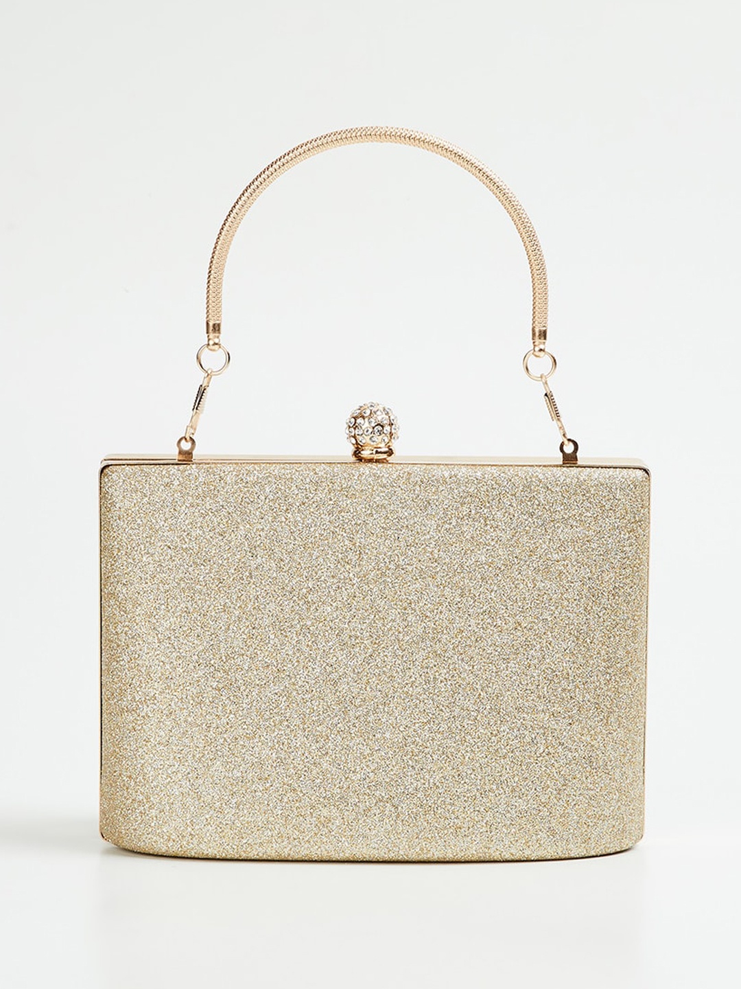 

CODE by Lifestyle Textured Structured Box Clutches, Beige