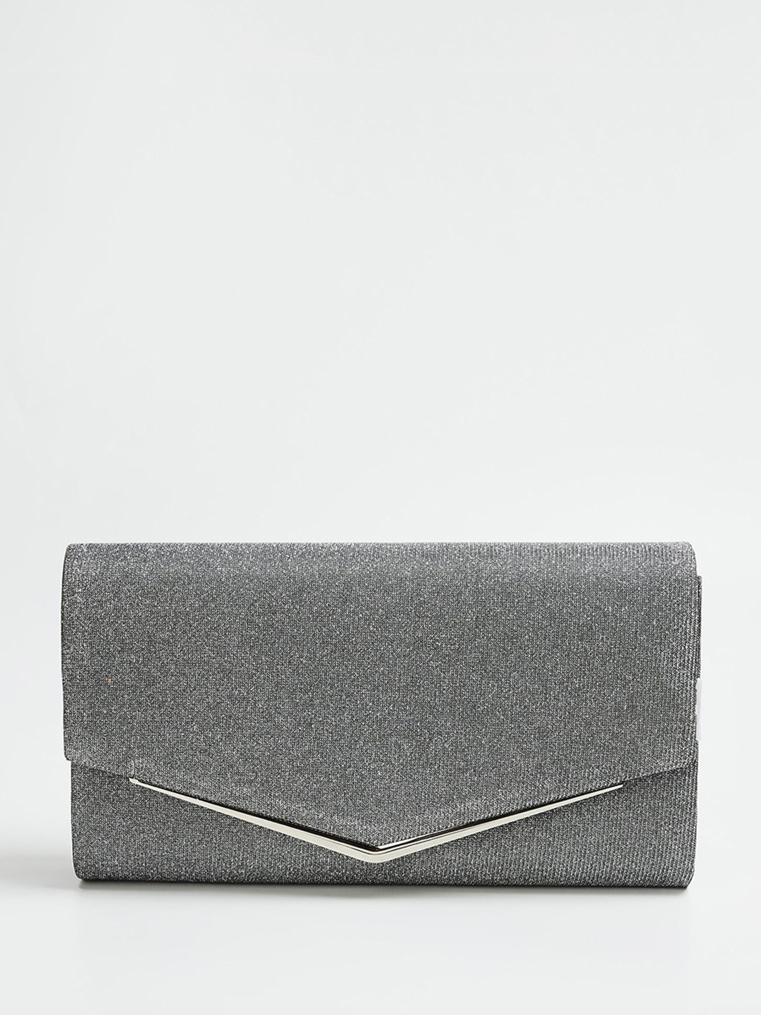 

CODE by Lifestyle Textured Structured Envelope Clutches, Grey