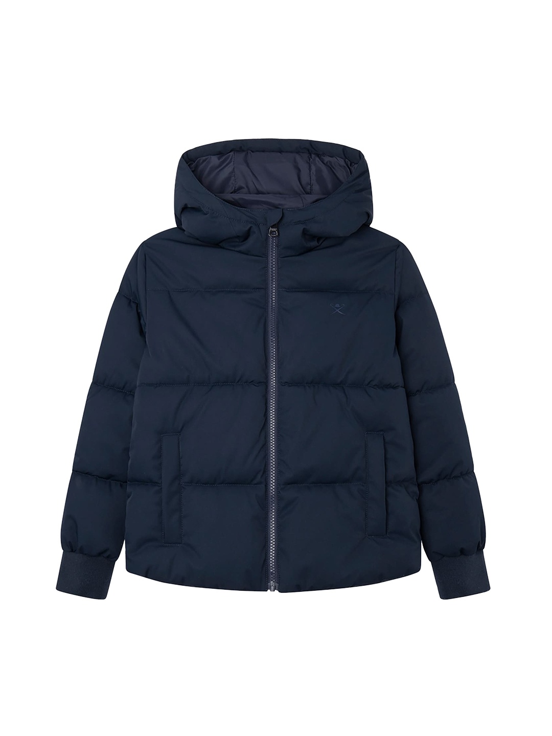 

HACKETT LONDON Boys Hooded Puffer Jacket, Navy blue