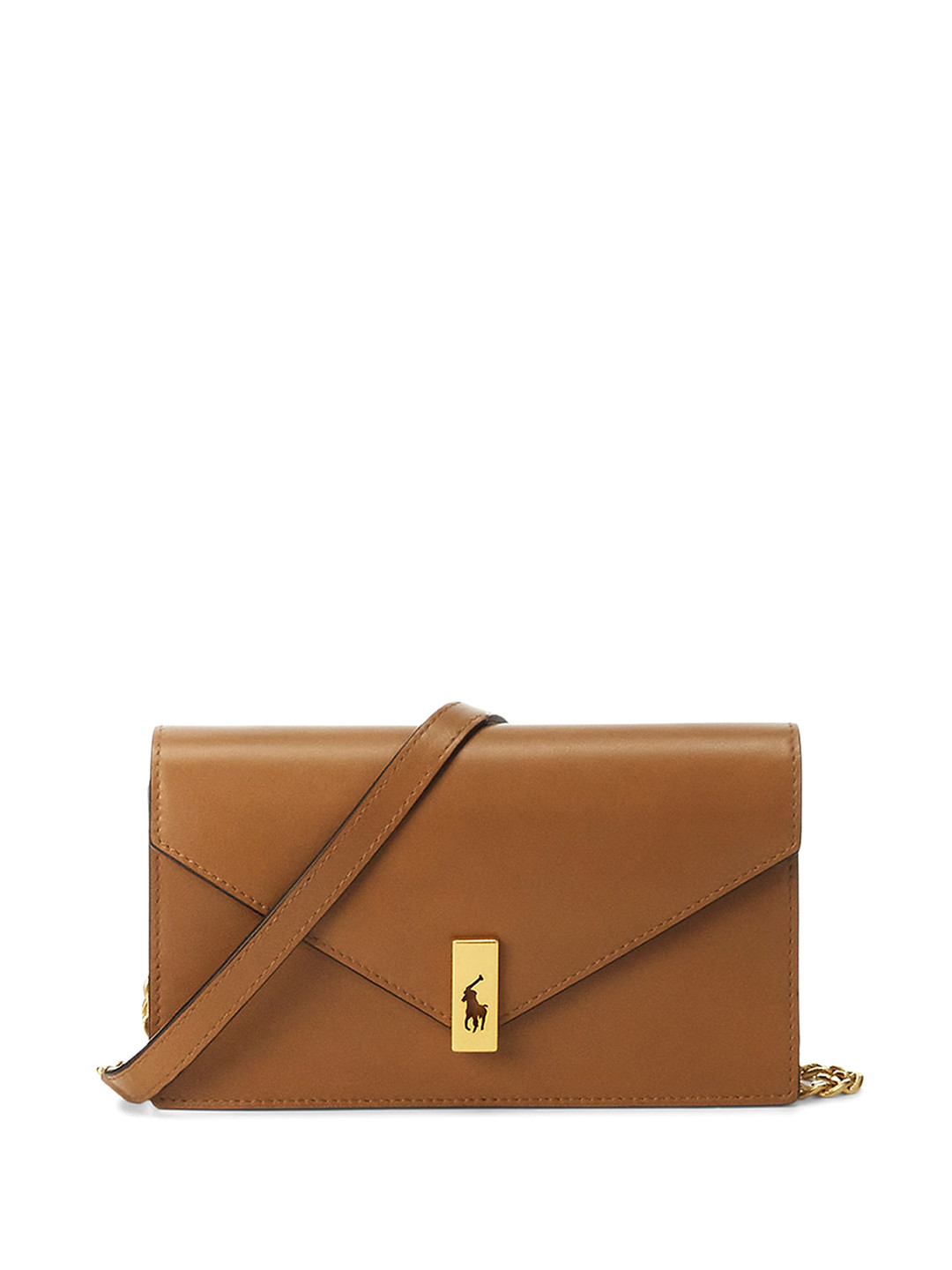 

Polo Ralph Lauren Structured Leather Sling Bag, Brown