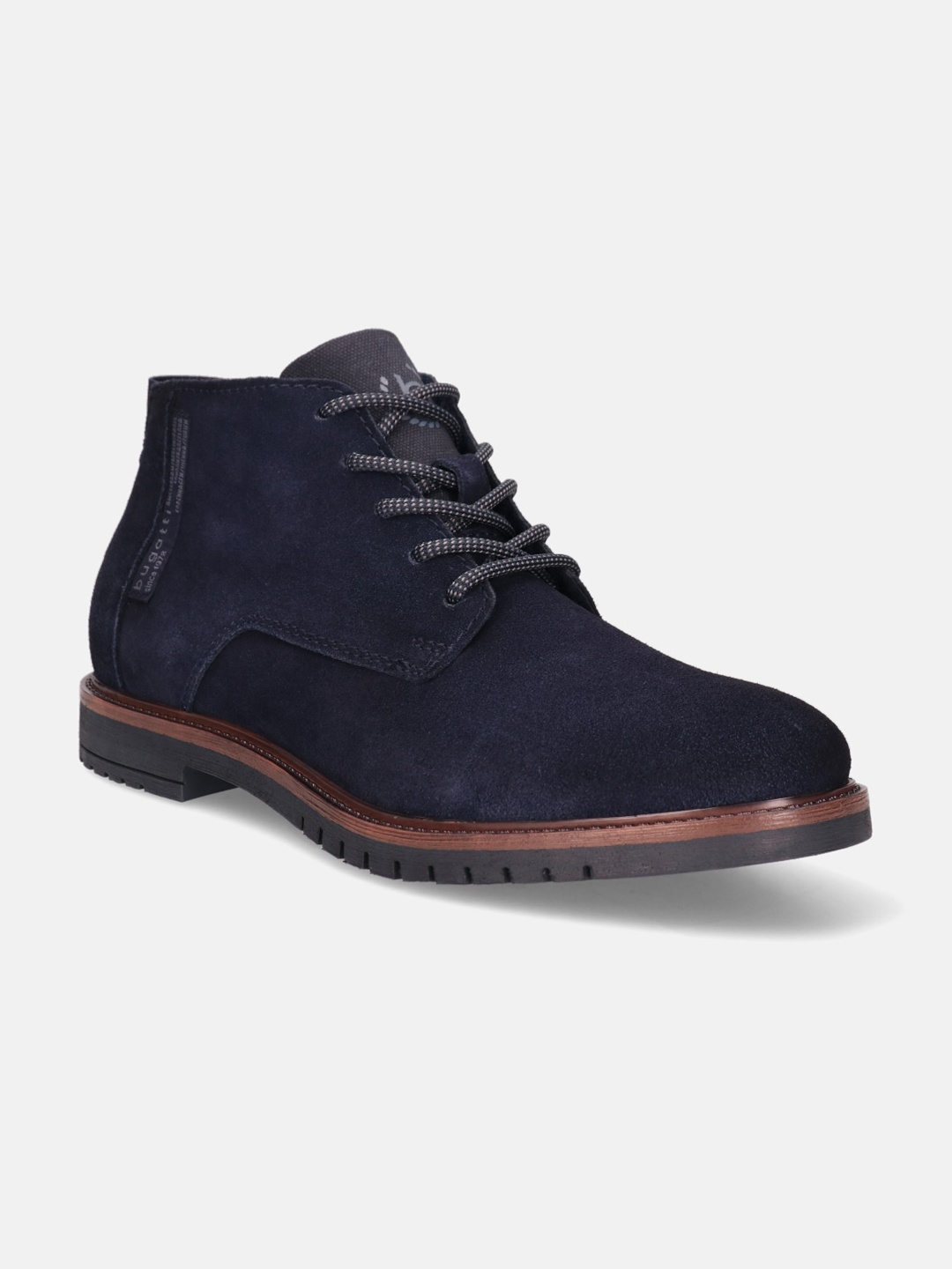 

Bugatti Men Caj Mid Top Desert Boots, Blue