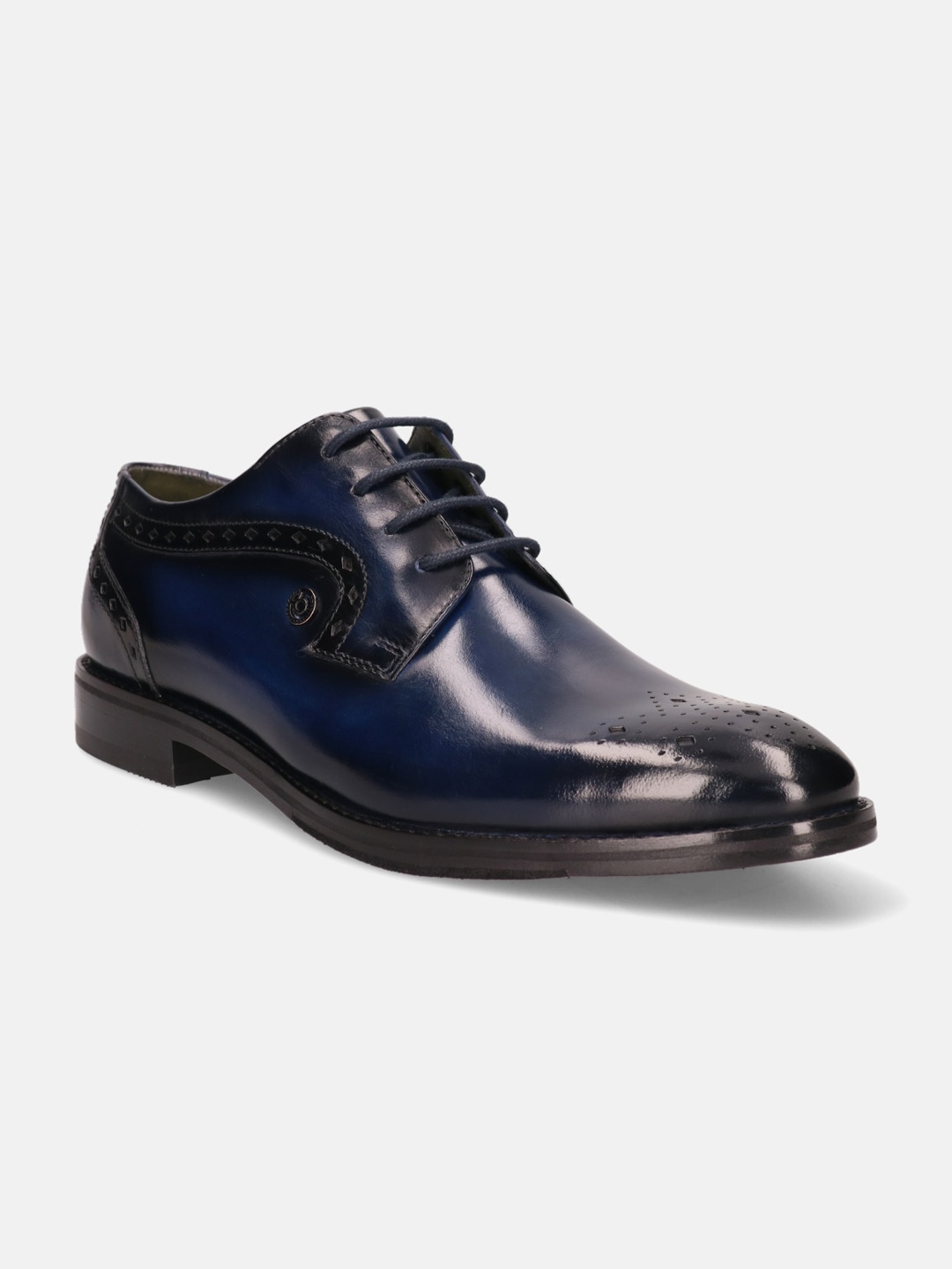 

Bugatti Mamadou Men Leather Formal Derbys, Blue