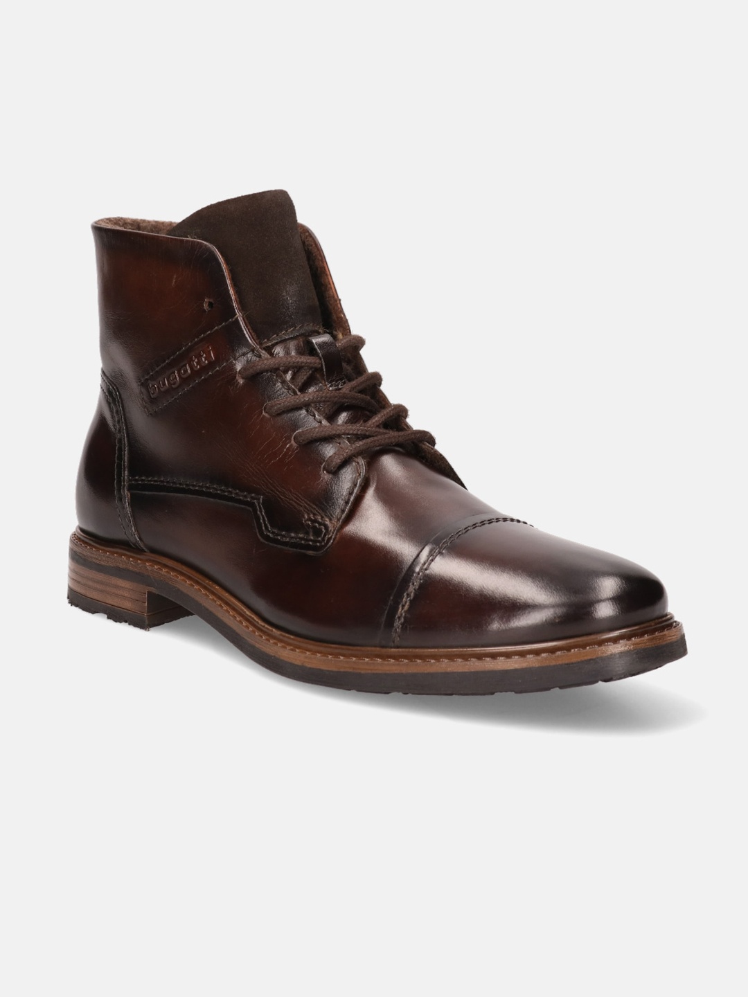 

Bugatti Men Marcello Eco Mid Top Leather Regular Boots, Brown
