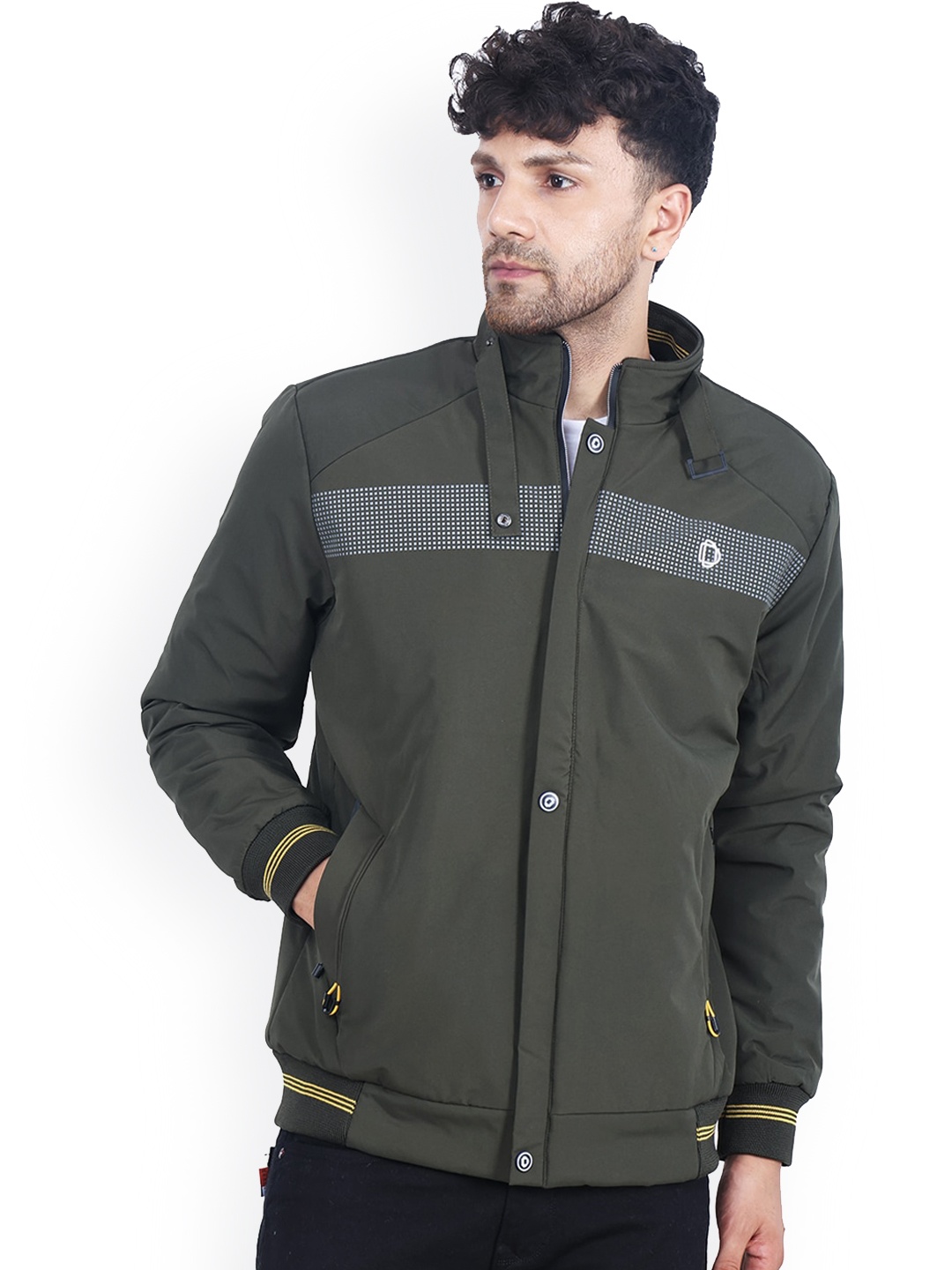

Dollar Socks Mock Collar Button Detail Sweatshirt, Olive