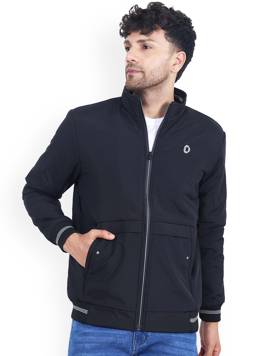

Dollar Socks Lightweight Bomber Jacket, Black