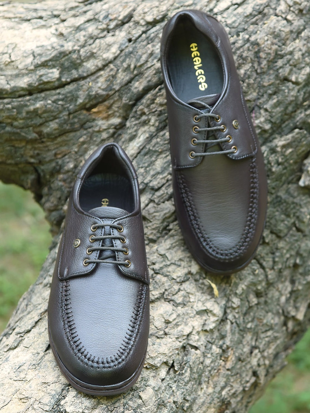 

Liberty Men Leather Formal Derbys, Brown