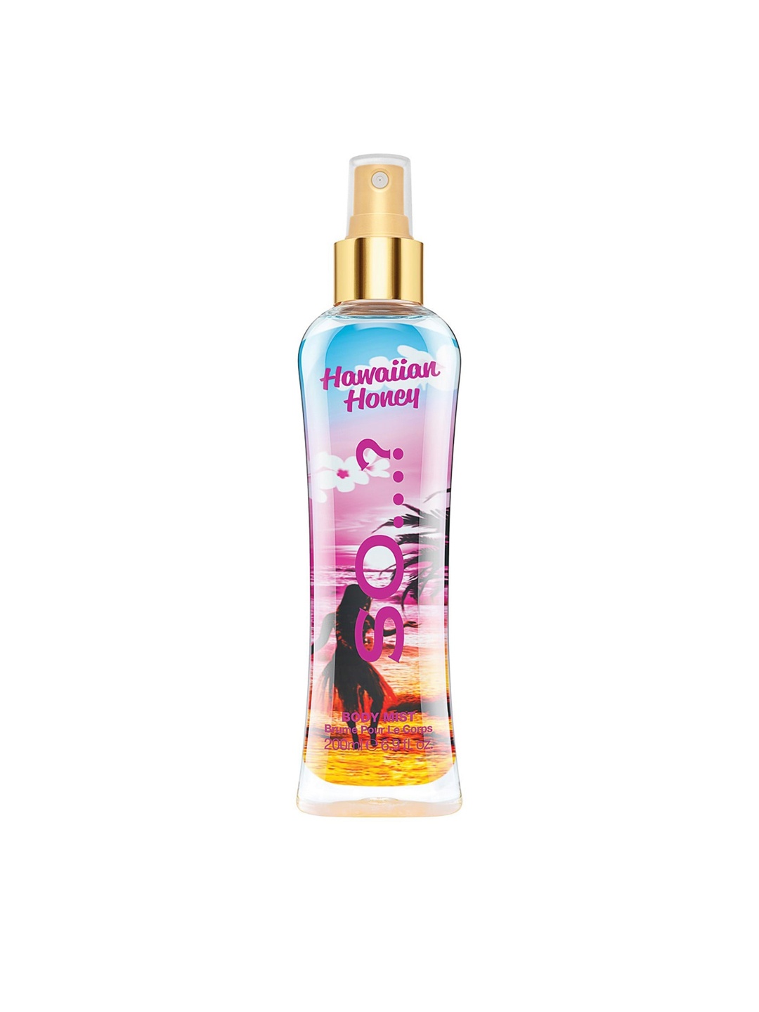 

SO Hawaiian Honey Long-Lasting Body Mist - 200ml, Pink