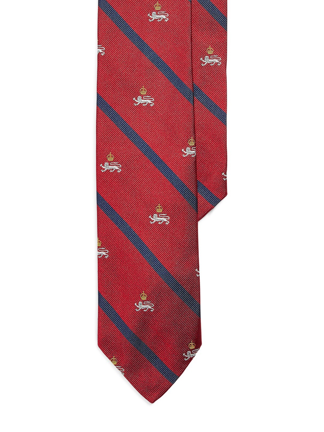 

Polo Ralph Lauren Men Striped Pure Silk Skinny Tie, Red