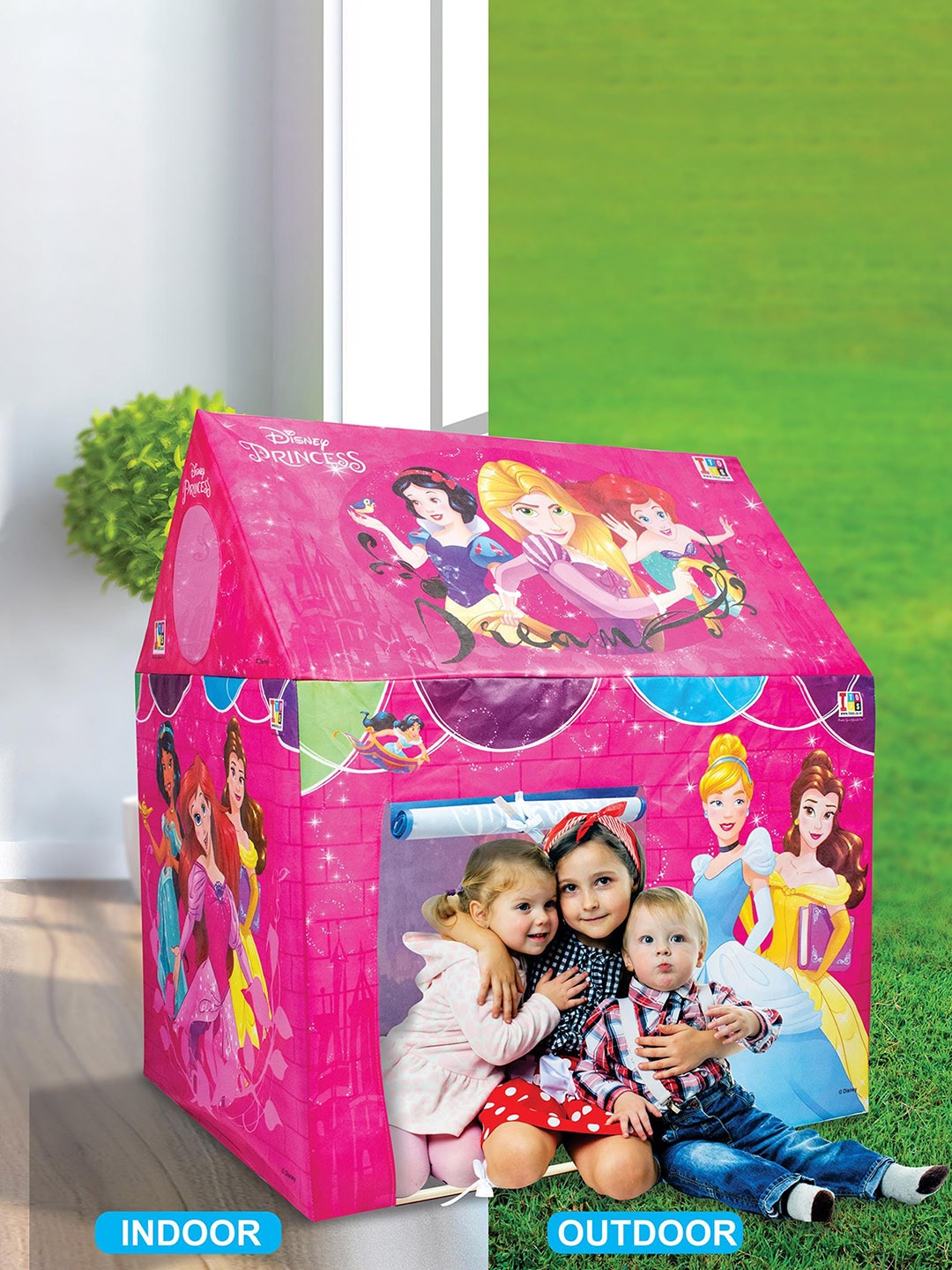 

Disney Kids LED Light Play Tent House, Pink