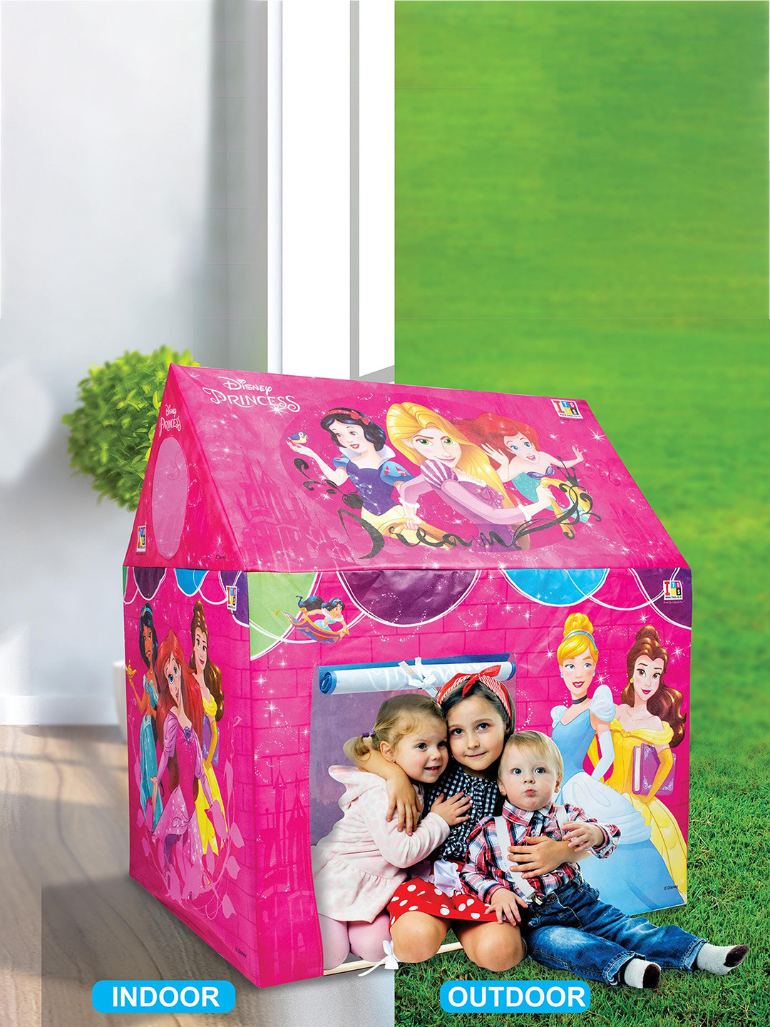 

Disney Kids Princess Playhouse Role Play Pipe Tent, Pink