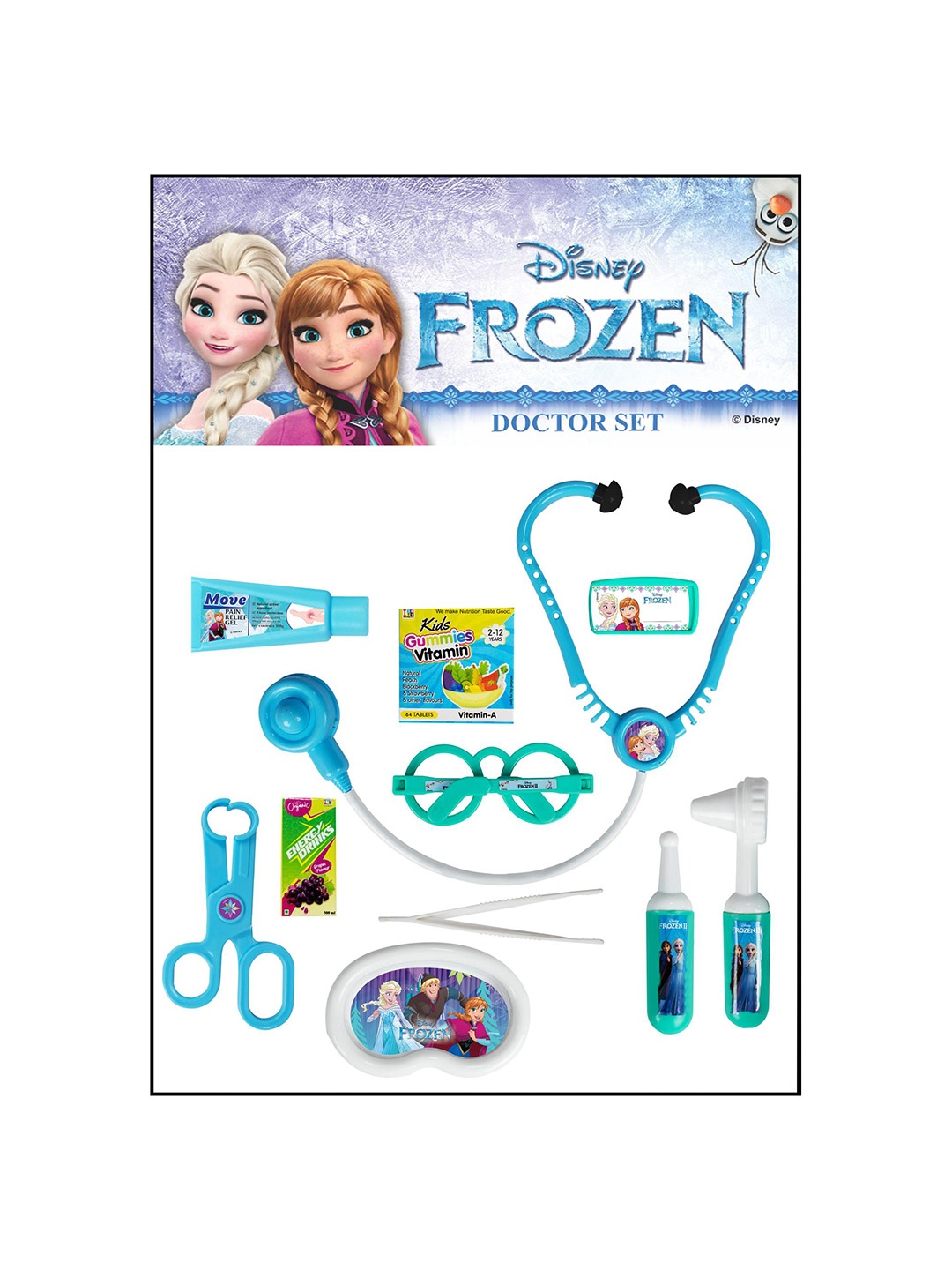 

Disney Kids 11-Pcs Disney Frozen Doctor Set, Blue