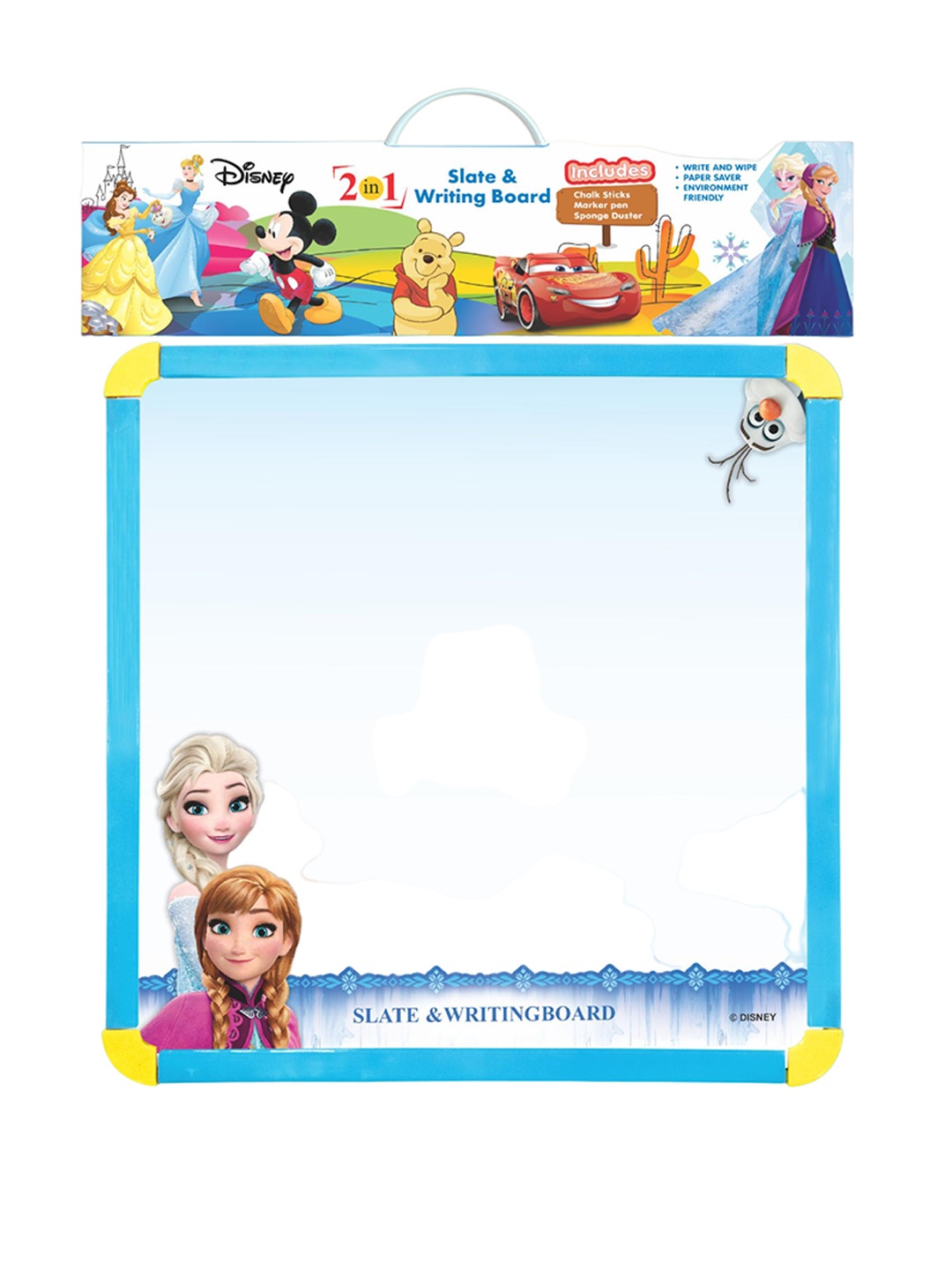 

Disney Kids Disney Frozen 2 In 1 Slate & Writing Board, Green