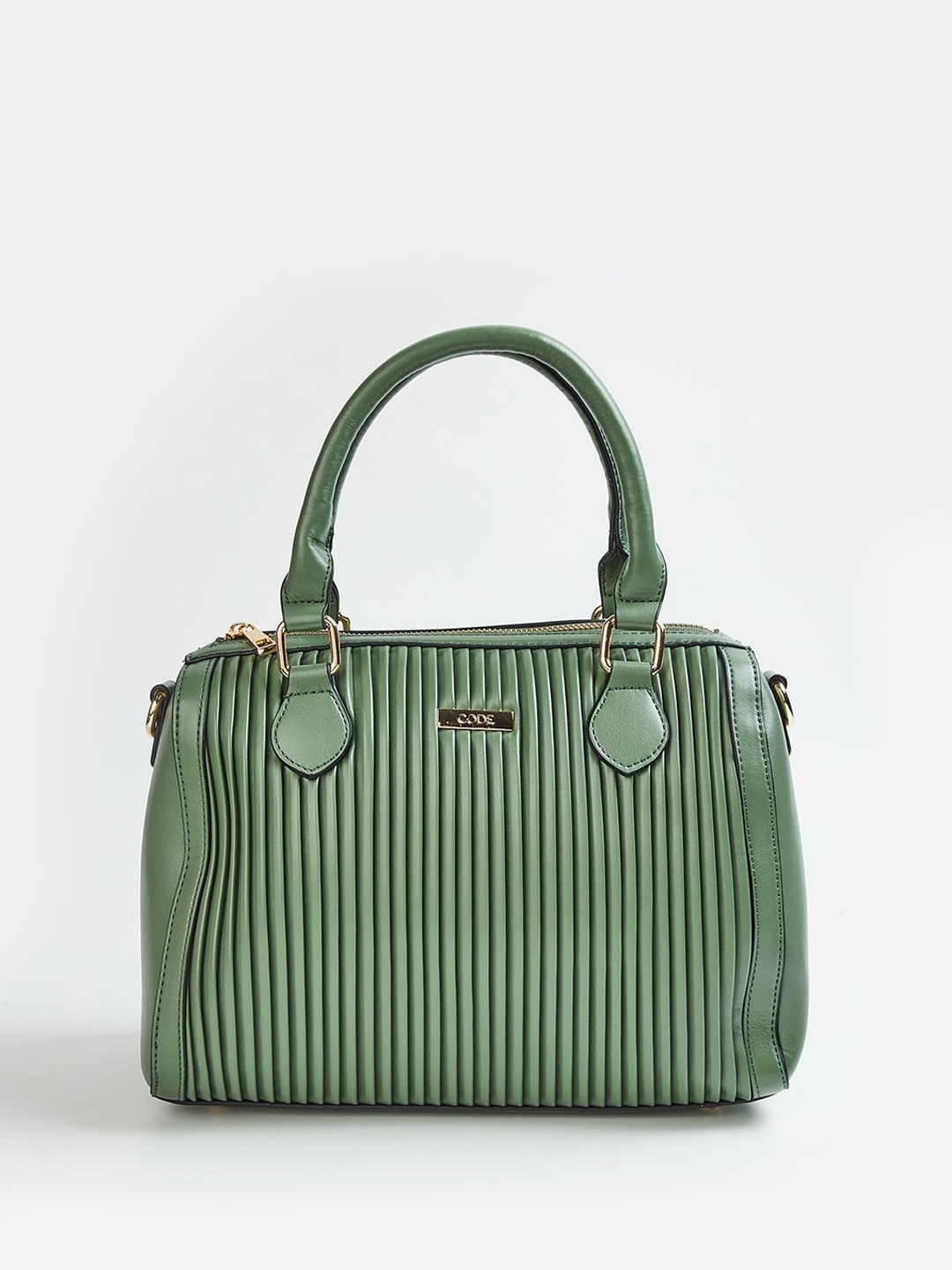 

CODE by Lifestyle Textured Structured Handheld Bag, Olive