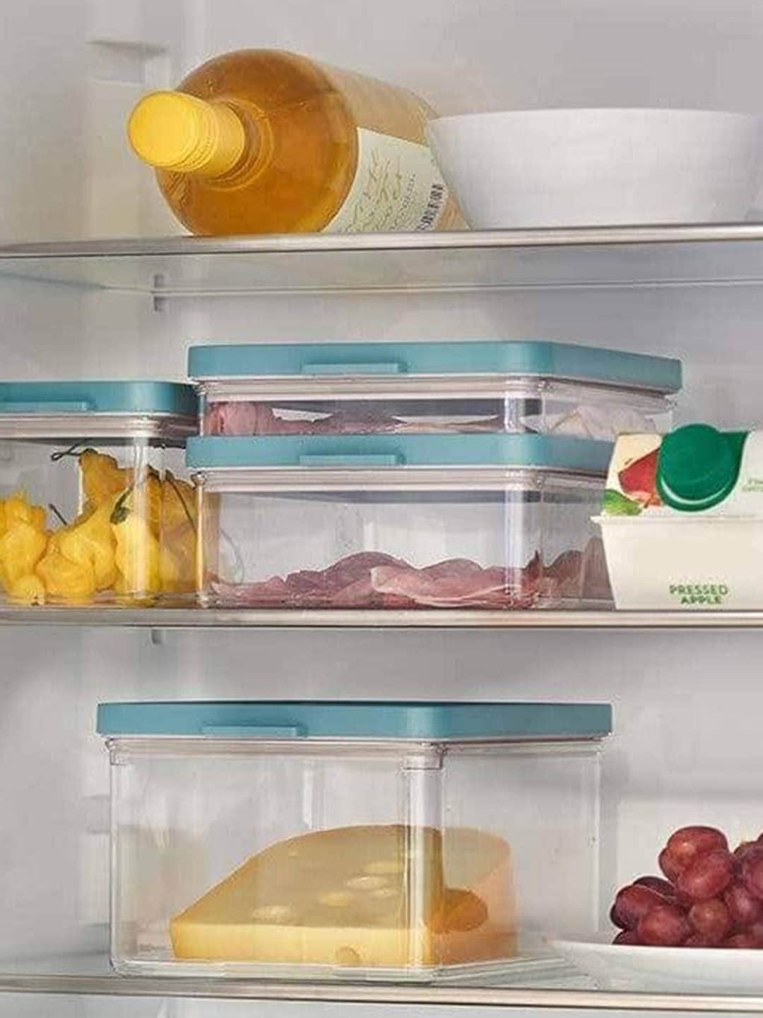 

Mepal Green & Transparent 2 Pieces Kitchen Storage Containers-500 ML Each