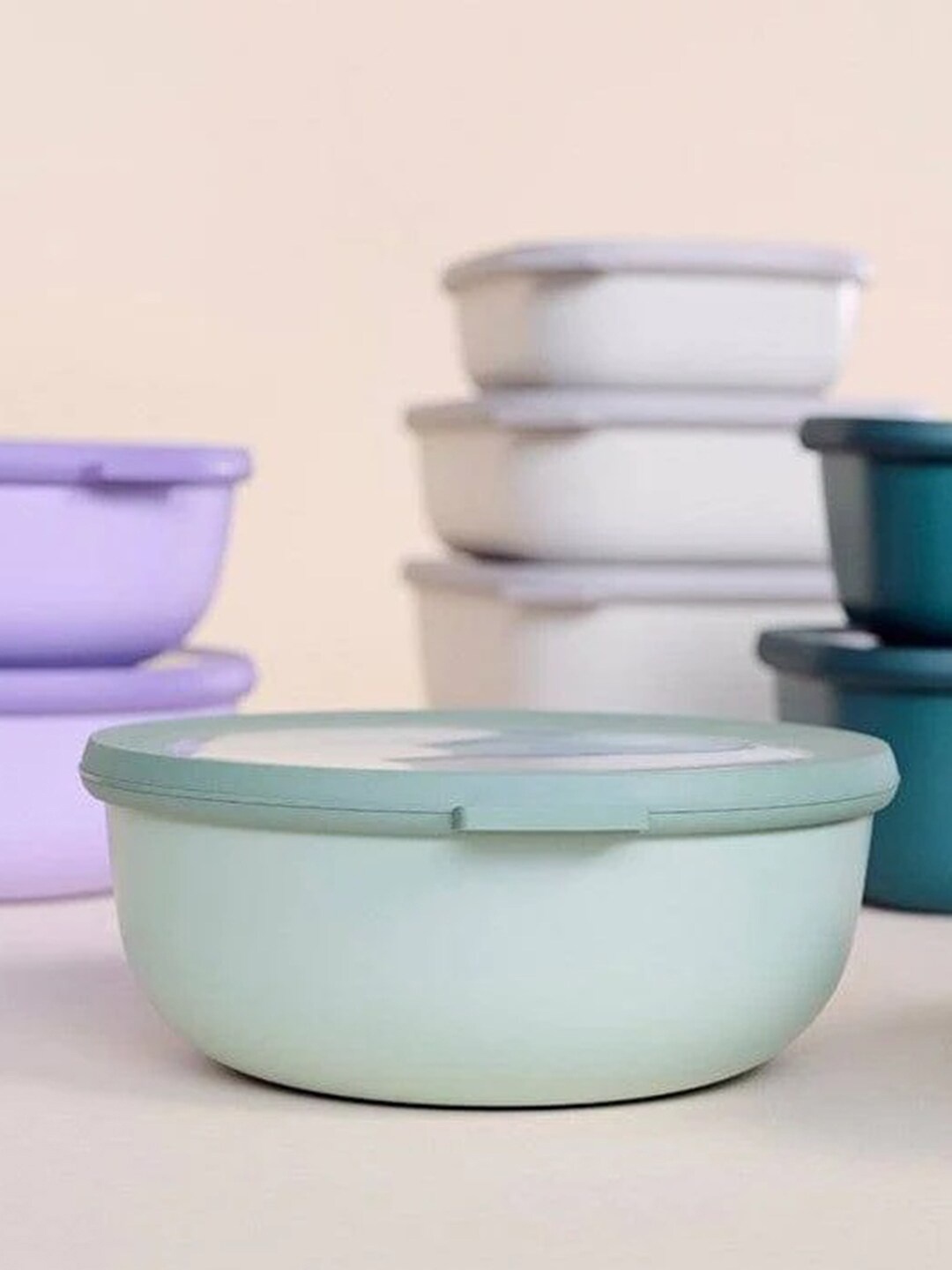 

Mepal Sea Green Round Food Storage Box 1.2 L
