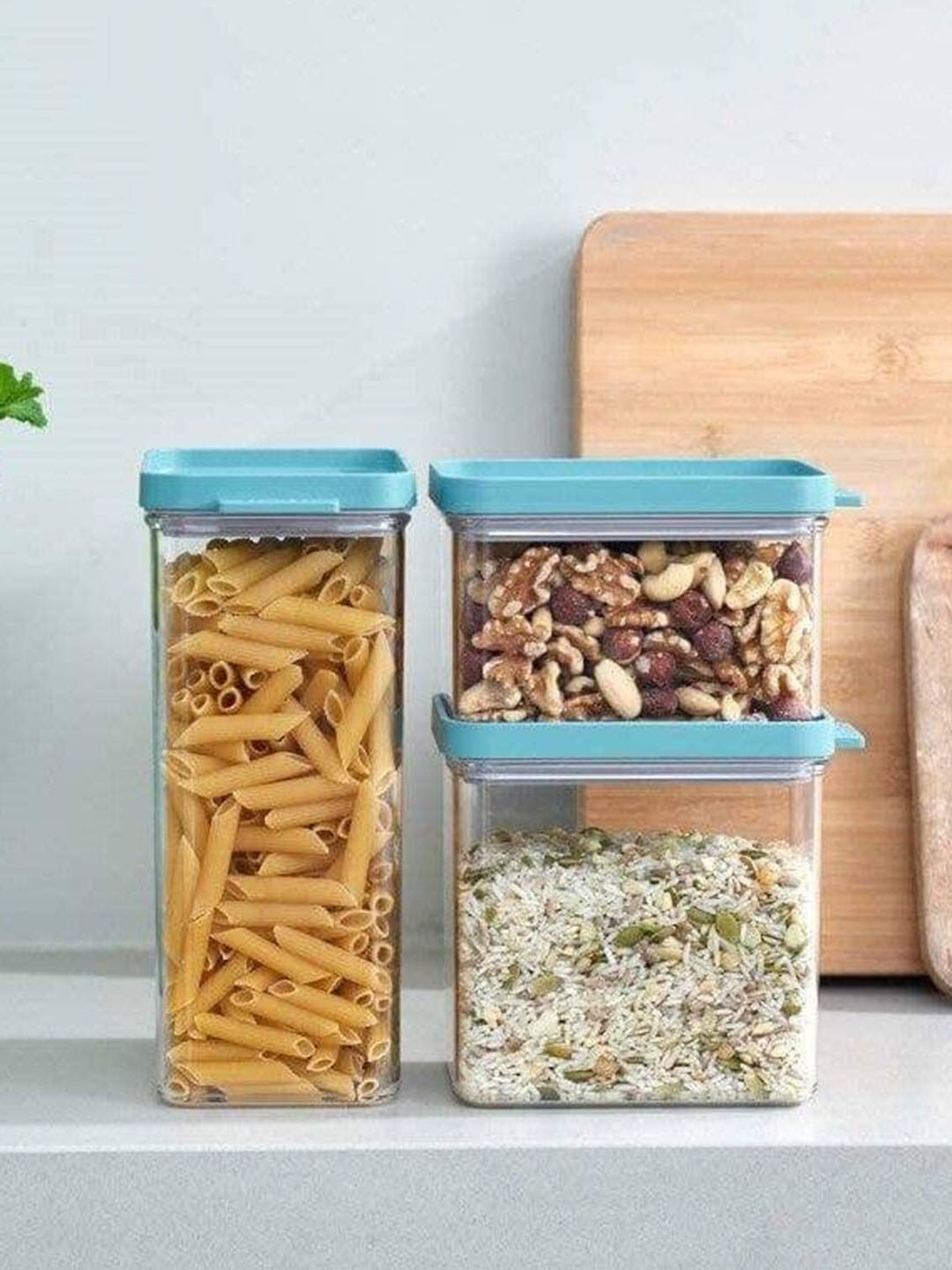 

Mepal Transparent 3 Pieces Omnia Kitchen Storage Boxes