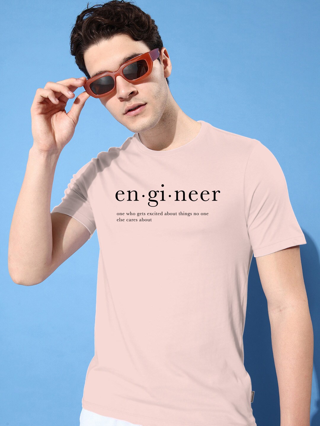 

Harvard Pink Typography Printed Pure Cotton T-shirt