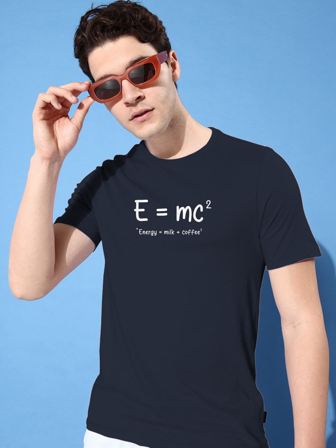

Harvard Navy Blue Typography Printed Pure Cotton Casual T-shirt