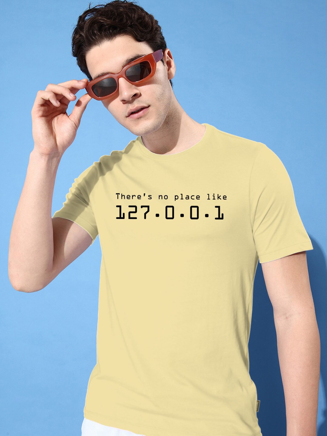 

Harvard Yellow Typography Printed Pure Cotton Casual T-shirt