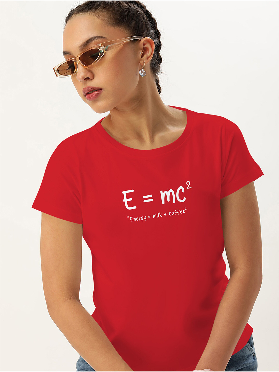 

Harvard Red Typography Printed Pure Cotton Casual T-shirt