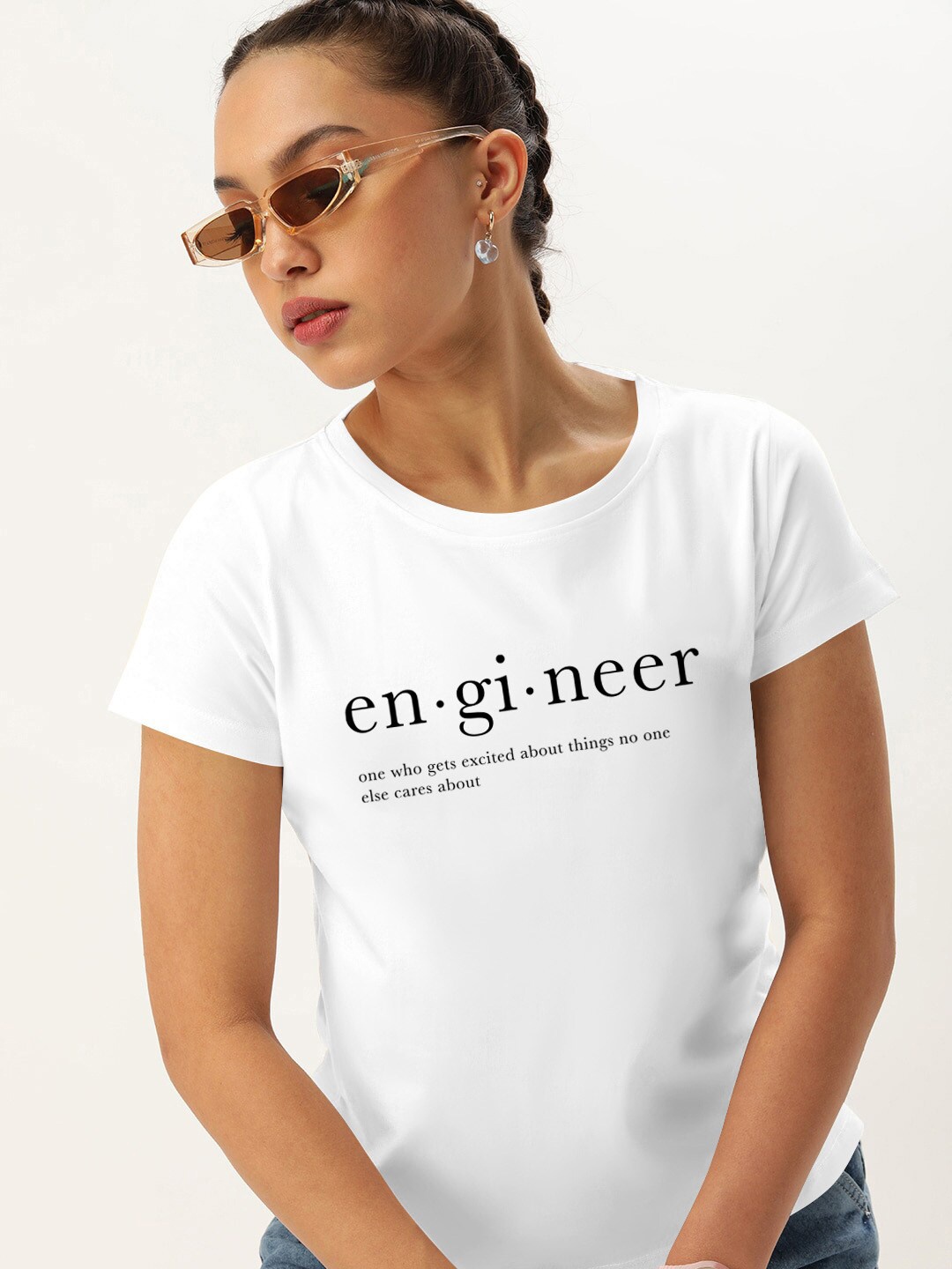 Harvard White Typography Printed Pure Cotton Casual T-shirt
