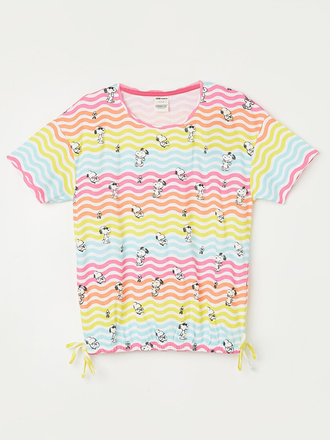 

Fame Forever by Lifestyle Girls Snoop Printed Pure Cotton T-shirt, White